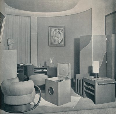 Salon des Artistes Decorateurs、1929年、DIM、c1930による私室。 作： Unbekannt