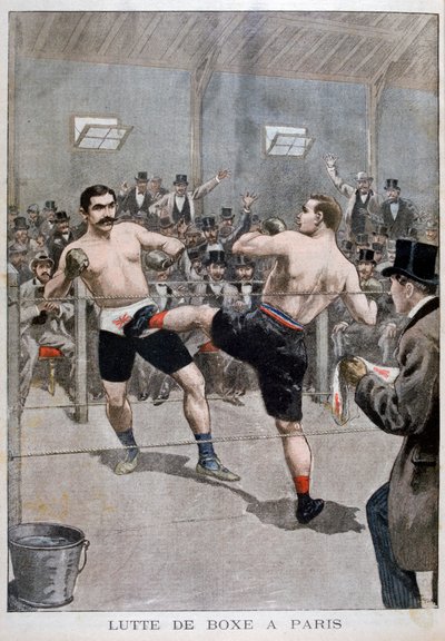パリのボクシング、1899 作： Unbekannt