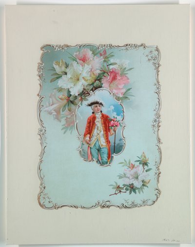 薔薇の花束を持つ少年 1880-1910年 作： Unbekannt