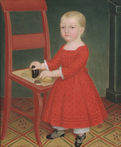 金髪の少年、カリフォルニア州。 1840-50。 作： Unbekannt