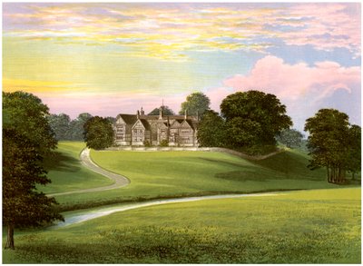 ダベンポート家の本拠地、チェシャー州ブラモールホール、c1880 作： Unbekannt