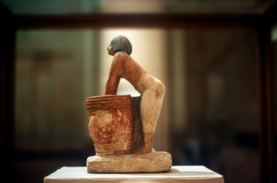 醸造ビール、メケトラのエジプトの墓モデル、第9王朝、紀元前2160年 作： Unbekannt