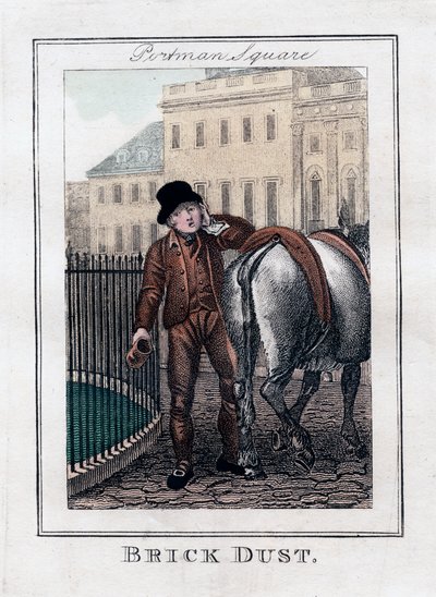 ブリックダスト、ポートマンスクエア、ロンドン、1805 作： Unbekannt