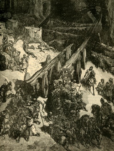 1890年にレバノンから杉を運んできた。 作： Unbekannt