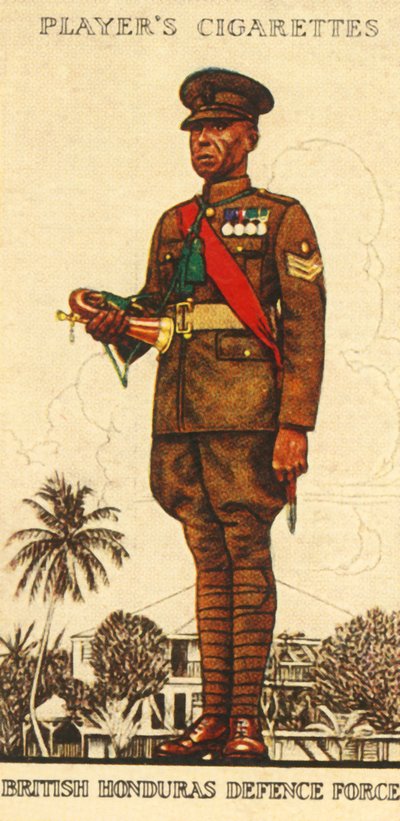 イギリスのホンジュラス国防軍、1936年。 作： Unbekannt