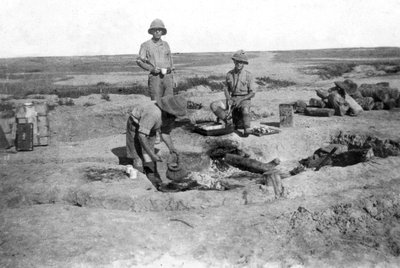 イギリス軍C社の料理、メソポタミア、第一次世界大戦、1918年 作： Unbekannt