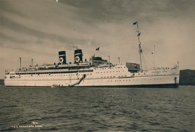 イギリスの旅客船SSブルーランドのアランドラスター、1936年 作： Unbekannt