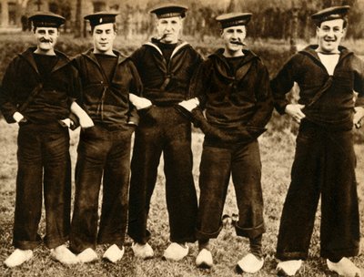 オランダの下駄を身に着けているイギリスの船員、第一次世界大戦、1914-1918、1933年。 作： Unbekannt