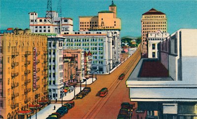 ブロードウェイ。カリフォルニア州サンディエゴ、c1941 作： Unbekannt