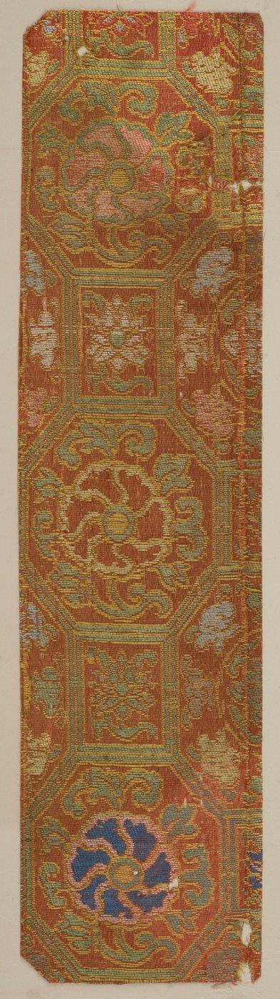 ブロケード、シルク。 サンプル、江戸時代、1615-1868。 作： Unbekannt