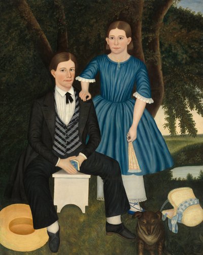 兄と妹、c。 1845年。 作： Unbekannt