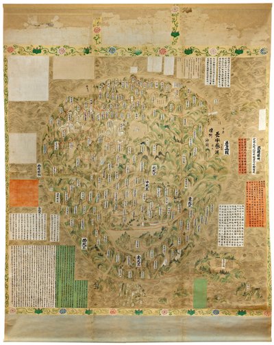 世界の仏教地図、18世紀初頭。 作： Unbekannt