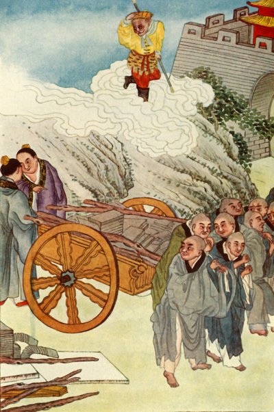 「スローカートの国で奴隷としての仏教徒」、1922年。 作： Unbekannt