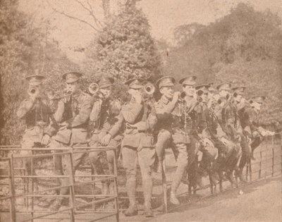 ロンドン公園で練習している盗賊、1915年頃 作： Unbekannt