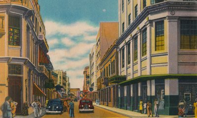 ビジネスストリート、バランキージャ、c1940年代 作： Unbekannt