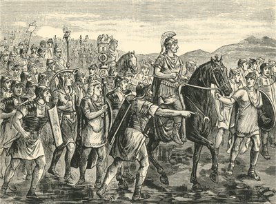 Caesar Crossing the Rubicon、1890。 作： Unbekannt
