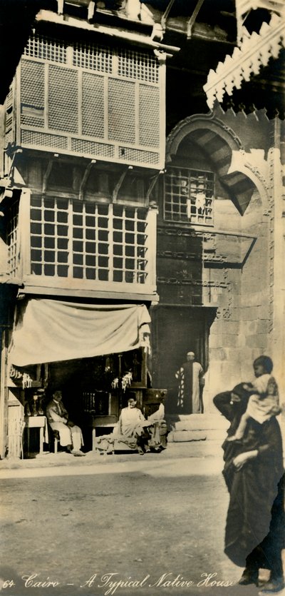 カイロ-典型的なネイティブハウス、c1918-c1939。 作： Unbekannt