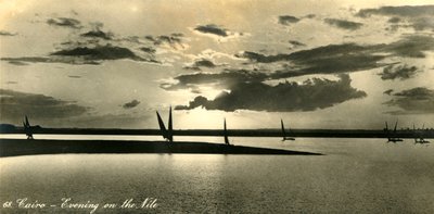 カイロ-ナイル川の夜、c1918-c1939。 作： Unbekannt