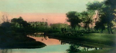 カイロ：ギザ近くの先住民の村、c1918-c1939。 作： Unbekannt
