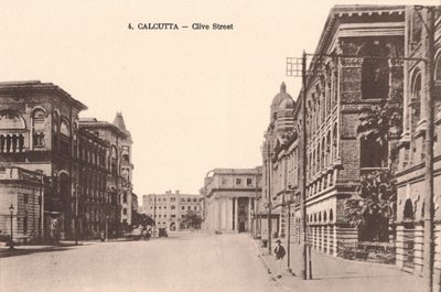 カルカッタ-クライヴストリート、c1900 作： Unbekannt