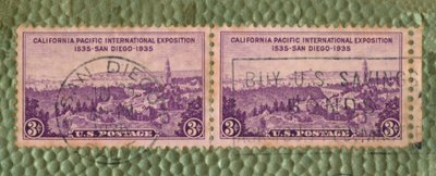 カリフォルニア太平洋万博-米国切手、c1935 作： Unbekannt