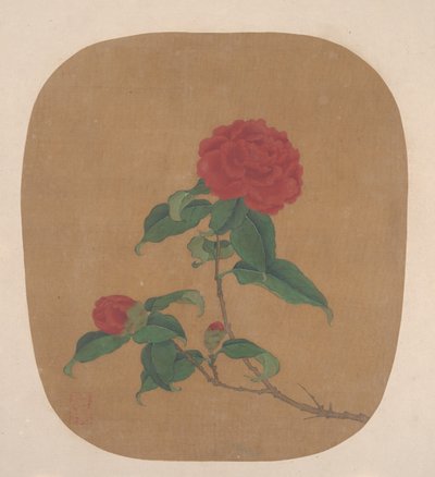 椿の花。 作： Unbekannt