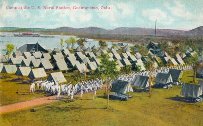 米海軍基地のキャンプ、グアタナモ、キューバ、c1911 作： Unbekannt