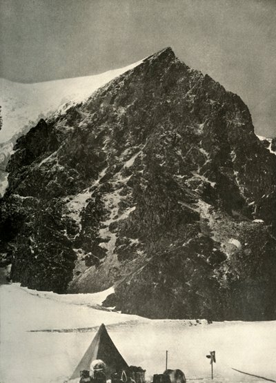 1908年、1909年、センチネルロックの下のフェラー氷河で12月17日キャンプ 作： Unbekannt