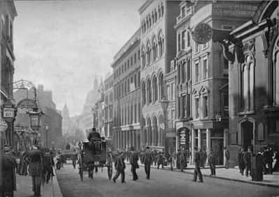 キャノンストリート、西向き、ロンドン市、c1910 1911 作： Unbekannt