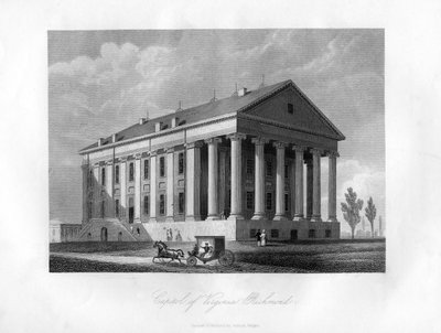 バージニア州議会議事堂、リッチモンド、アメリカ合衆国、1855 作： Unbekannt