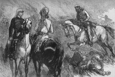 キャプテンホープジョンストーン、捕獲のニュース、c1880 作： Unbekannt