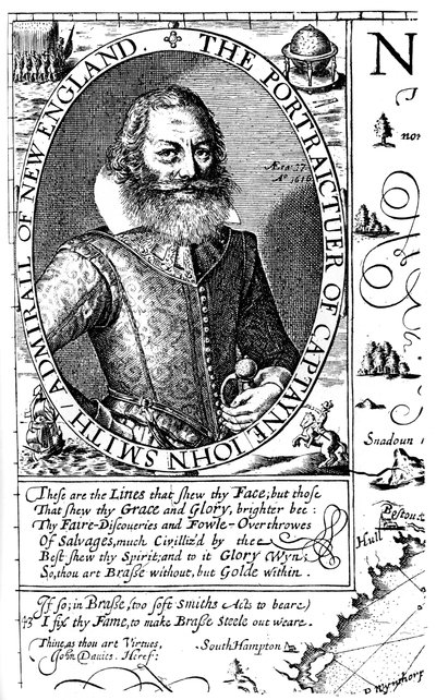 ジョンスミス大尉、バージニア州の入植者、1624年、1893年。 作： Unbekannt