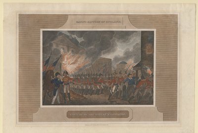 1815年、ワシントン市の占領と焼却 作： Unbekannt