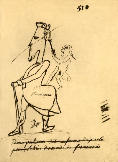 ナポレオンの風刺画、1779年、1921年。 作： Unbekannt