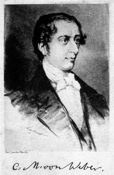 カールマリアフォンウェーバー1786-1826、ドイツの作曲家、20世紀 作： Unbekannt