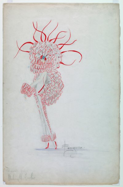 カーネーション・ガールズ「真夜中の大騒ぎ」（ジーグフェルド・フォリーズ用）1921年 作： Unbekannt