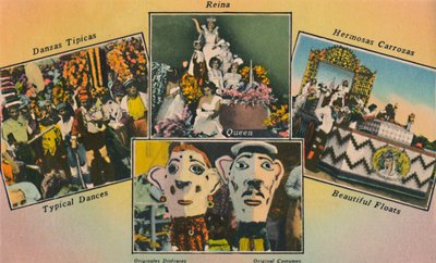 カーニバル。バランキージャのカーニバルシーズンは、c1940年代のカリブ海沿岸で有名です 作： Unbekannt