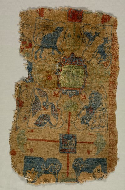 カーペットの断片、c。 1400年代。 作： Unbekannt