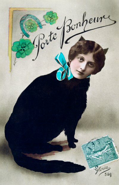 キャリーハピネス、フランスのポストカード、c1900 作： Unbekannt
