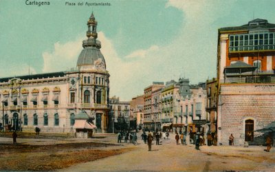 カルタヘナ-プラザデルアユンタミエント、c1900。 作： Unbekannt