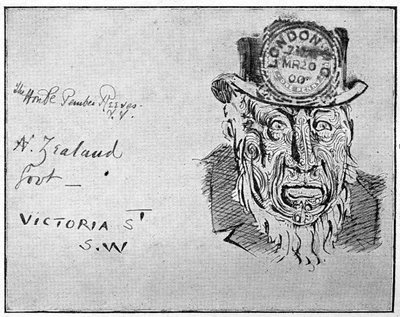 ボーアの指導者ポール・クルーガーをマオリとして描いた漫画、1900 作： Unbekannt