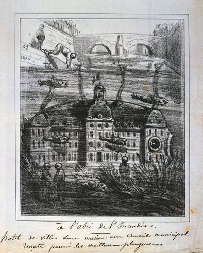 パリコミューン、1871年。 作： Unbekannt