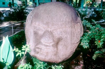モンテアルト、グアテマラ、コロンブス以前、古典以前の期間、紀元前1500年〜100年に彫られたモノリシックヘッド 作： Unbekannt