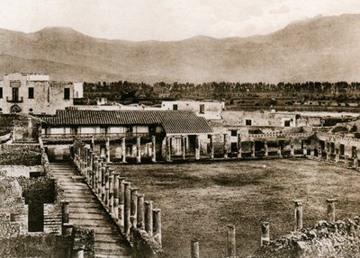 グラジエーターの兵舎、ポンペイ、イタリア、c1900年代 作： Unbekannt