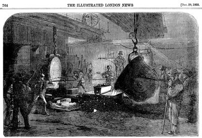グリッセルリージェンツ運河製鉄所、シティロード、ロンドン、1855年に迫撃砲を鋳造 作： Unbekannt