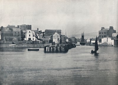 キャッスルタウン-桟橋から、ルーシェンの城を示す、1895 作： Unbekannt