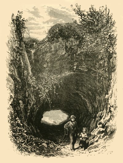ペグウェル湾の洞窟、1898年。 作： Unbekannt