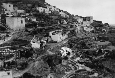 アタラヤの洞窟住居、グランカナリア島、カナリア諸島、スペイン、20世紀 作： Unbekannt