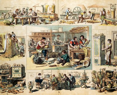 セラミックス産業、c1870 作： Unbekannt