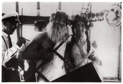 飛行船グラフツェッペリン号、1930年1933年に赤道の交差を祝う式典 作： Unbekannt